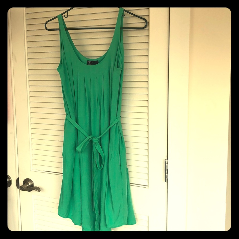 GAP Green Pleated Dress
